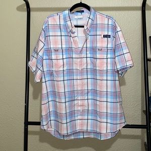 Men’s Plaid PFG shirt (never worn without tags)